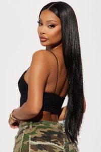 Kiki Super Cropped Top - Black sold by Fashion Nova