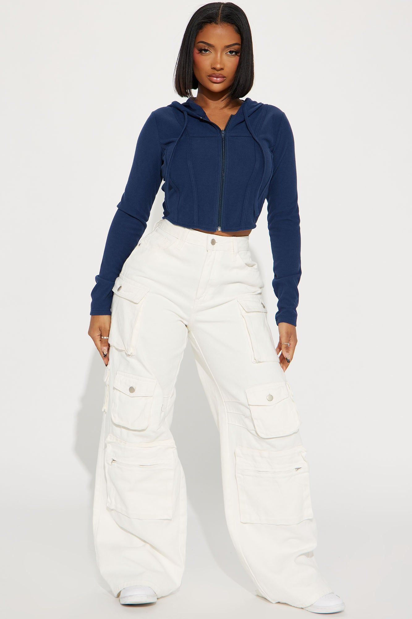 At Your Best Lounge Hoodie - Navy sold by Fashion Nova product image thumbnail 2