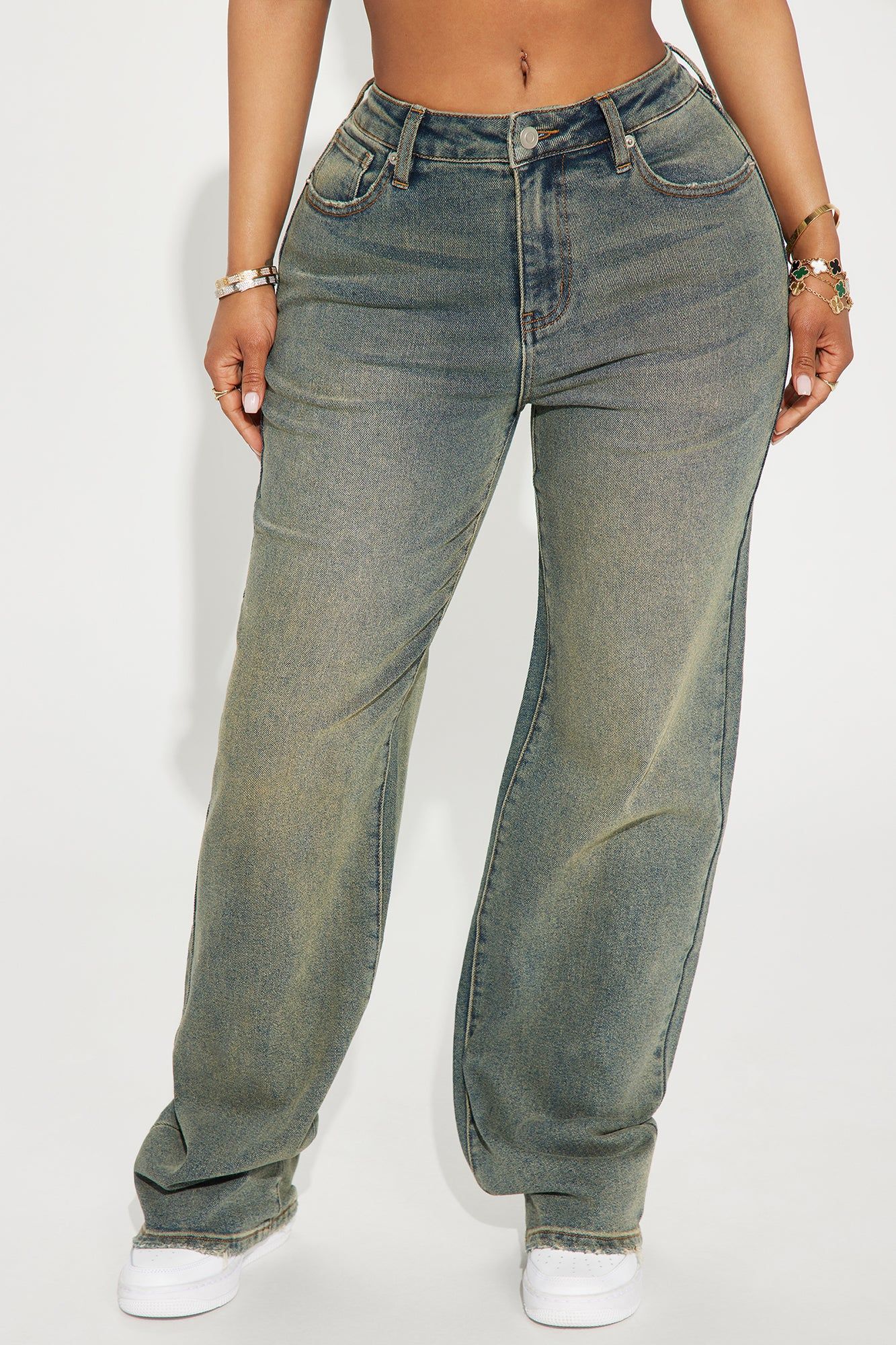 Left Him Speechless Straight Leg Jeans - Vintage Wash sold by Fashion Nova product image thumbnail 2