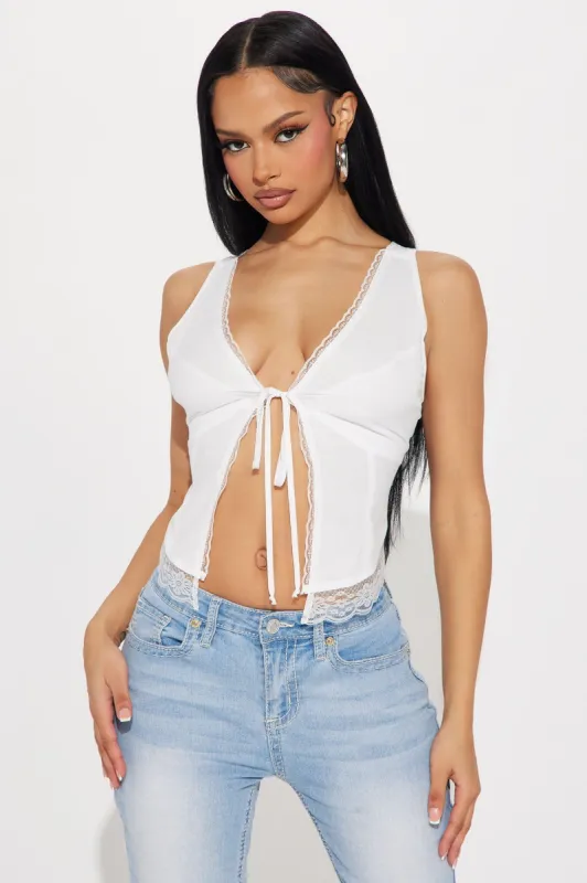 Spring Fling Top - Off White sold by Fashion Nova