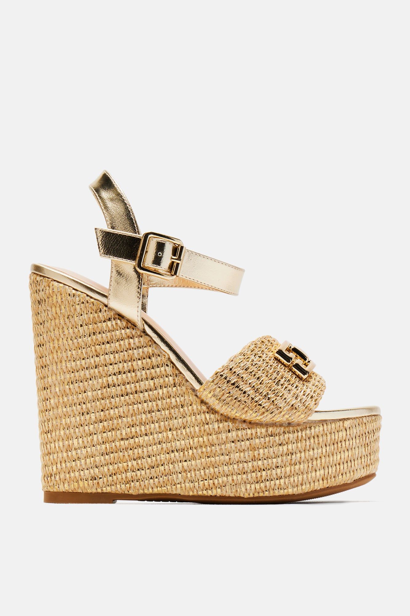 Siena Platform Wedges - Gold sold by Fashion Nova product image thumbnail 4