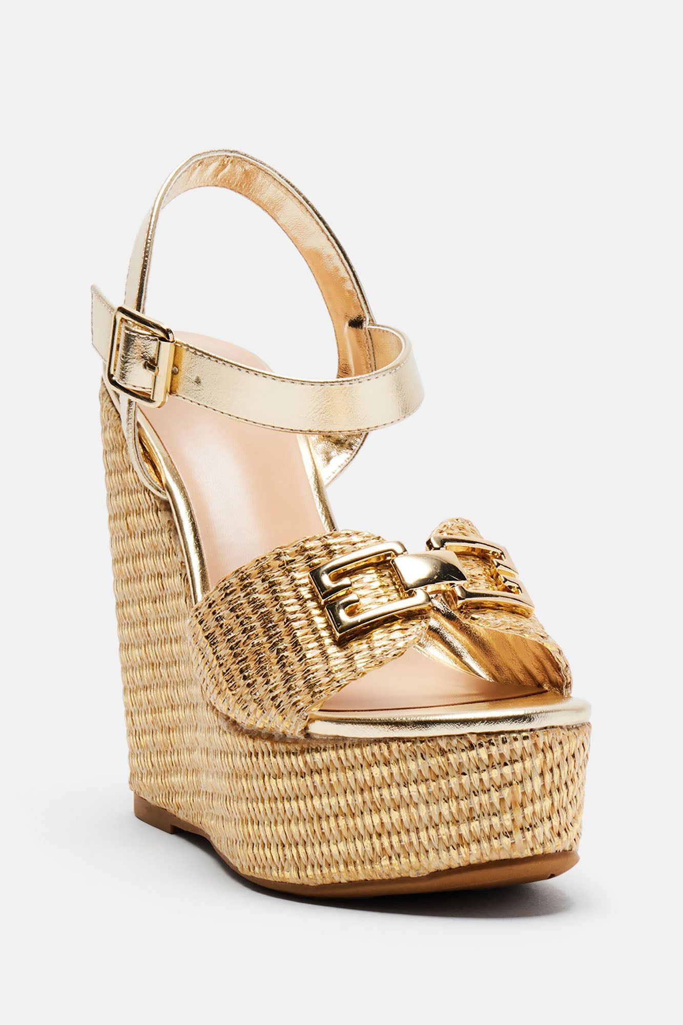 Siena Platform Wedges - Gold sold by Fashion Nova product image thumbnail 3