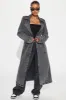 Can't Blame Me Washed Denim Trench - Black Wash sold by Fashion Nova