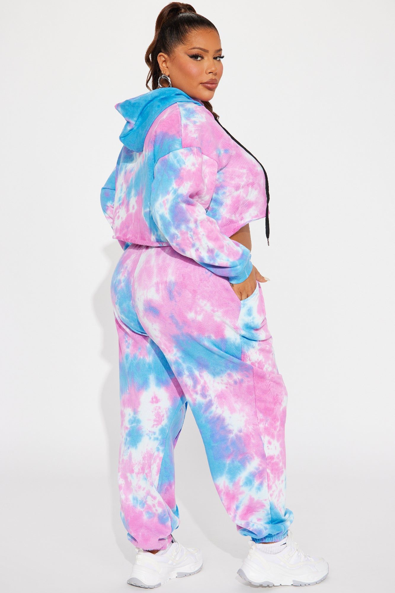 Good Vibes Tie Dye Jogger Set - Blue/combo sold by Fashion Nova product image thumbnail 6