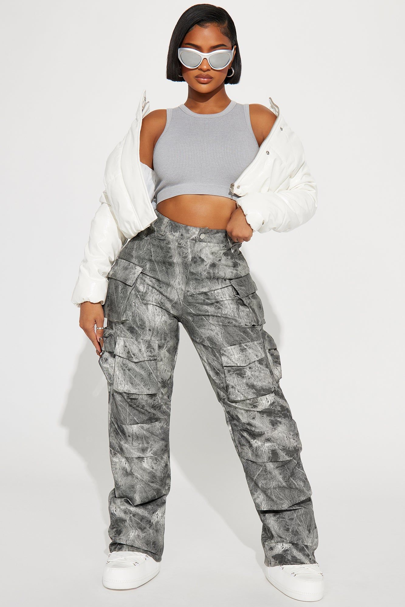 Shining Bright Puffer Jacket - Ivory sold by Fashion Nova product image thumbnail 2