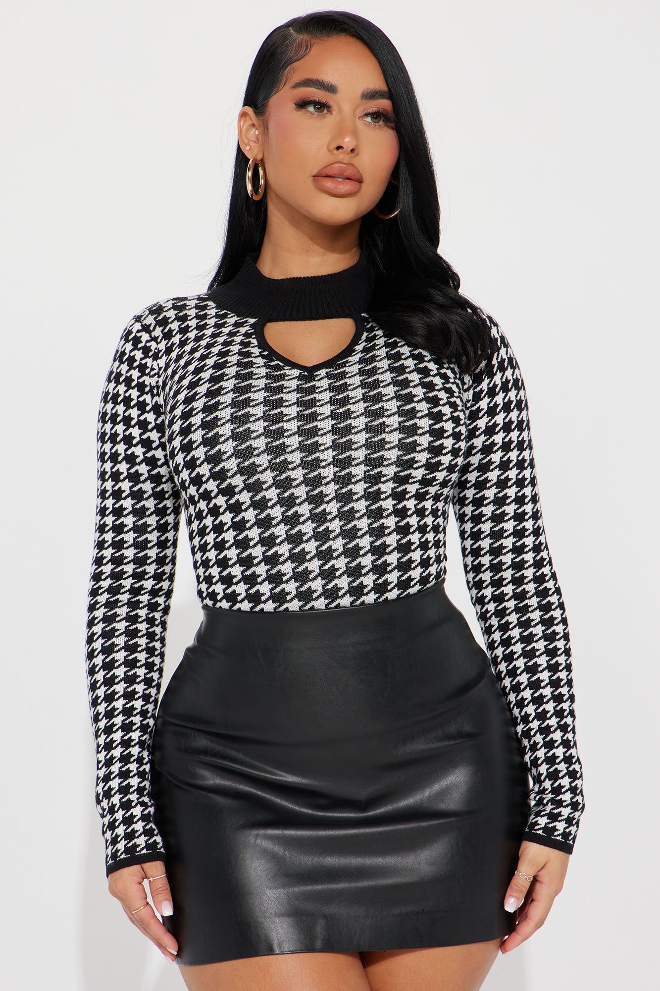 Inayah Sweater Top - Ivory/combo sold by Fashion Nova