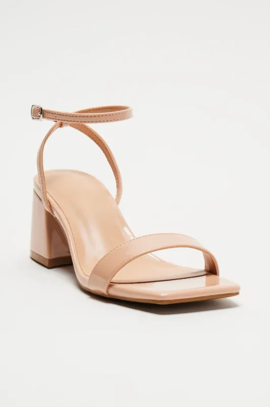 Jaylynn Heeled Sandals - Nude sold by Fashion Nova