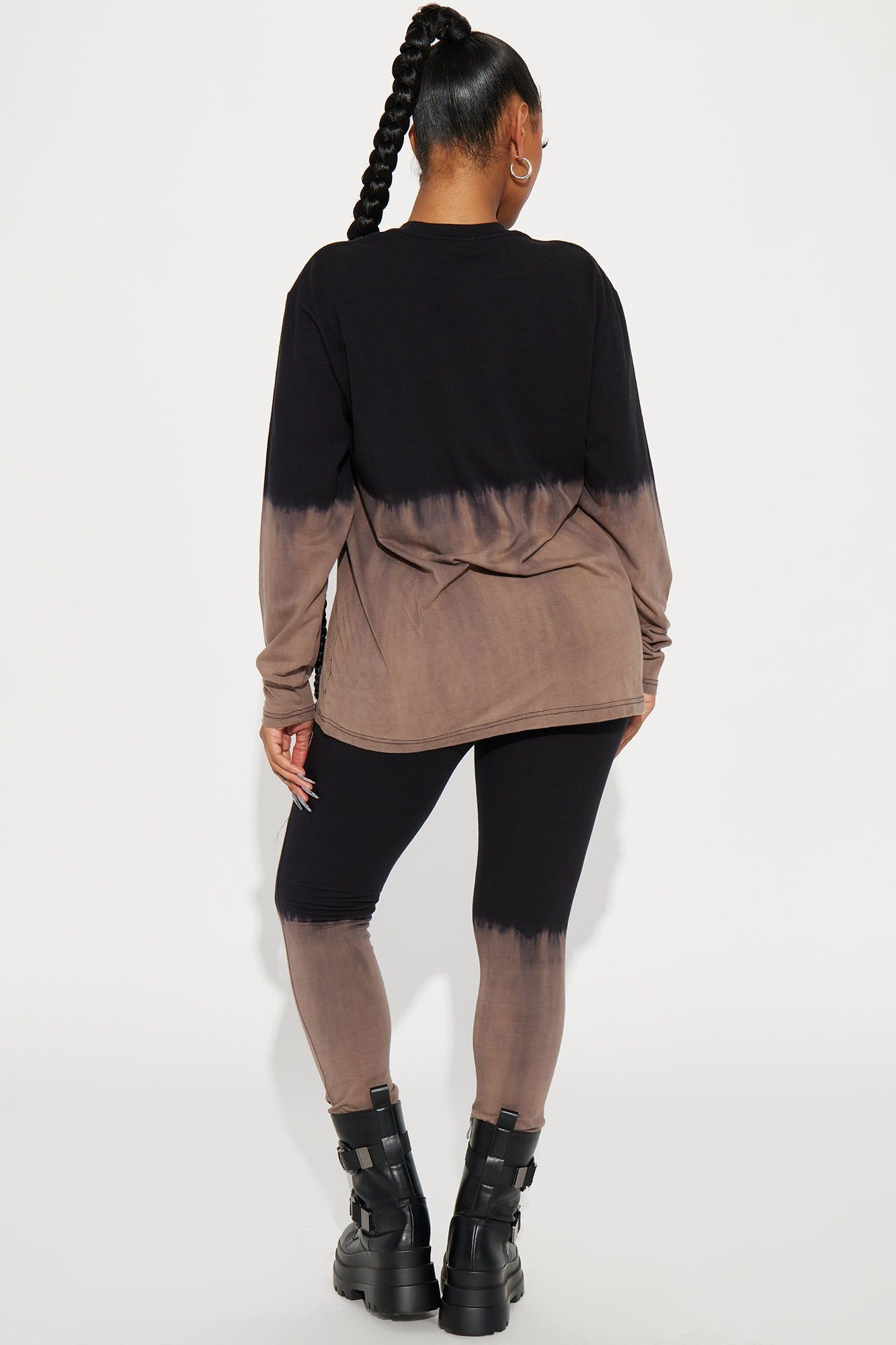 New York Life Ombre Legging Set - Brown/combo sold by Fashion Nova product image thumbnail 3