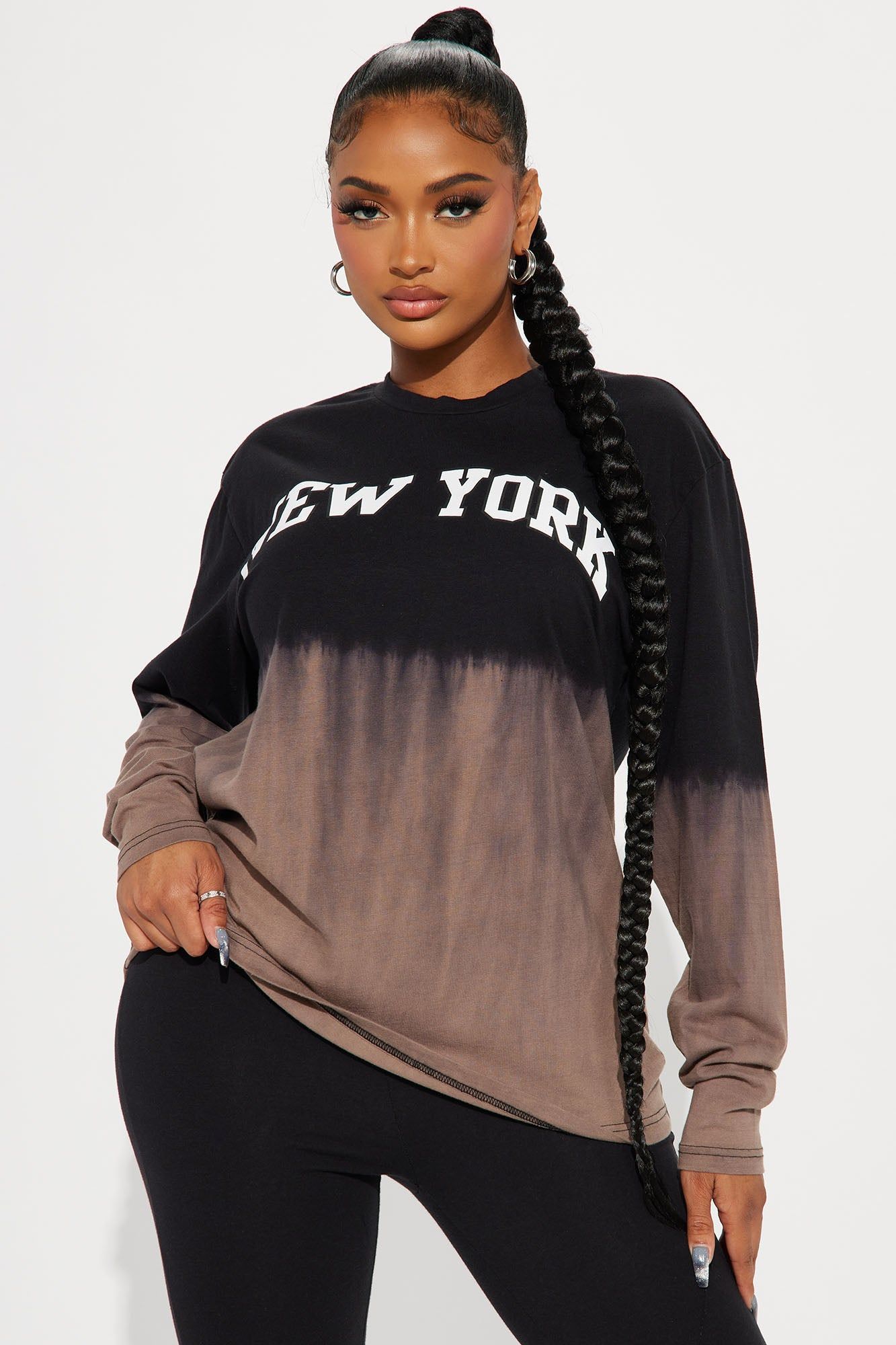 New York Life Ombre Legging Set - Brown/combo sold by Fashion Nova product image thumbnail 2