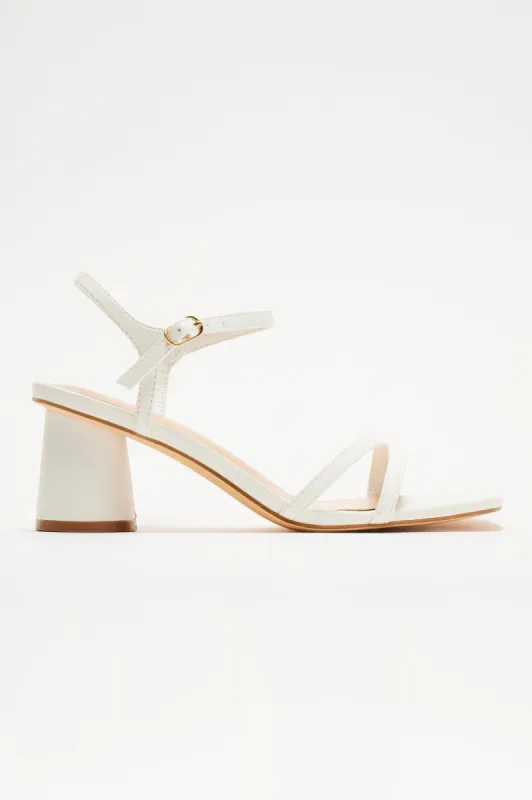 Soft Launch Heels - White sold by Fashion Nova