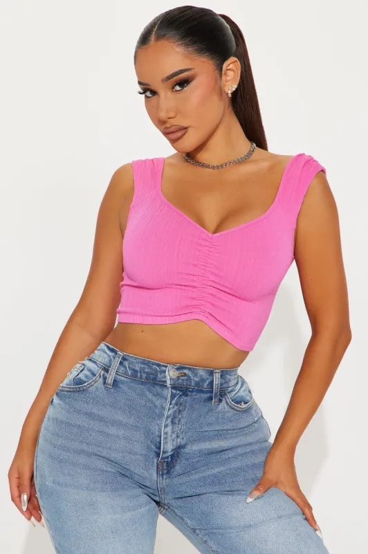 Whitney Seamless Top - Pink sold by Fashion Nova
