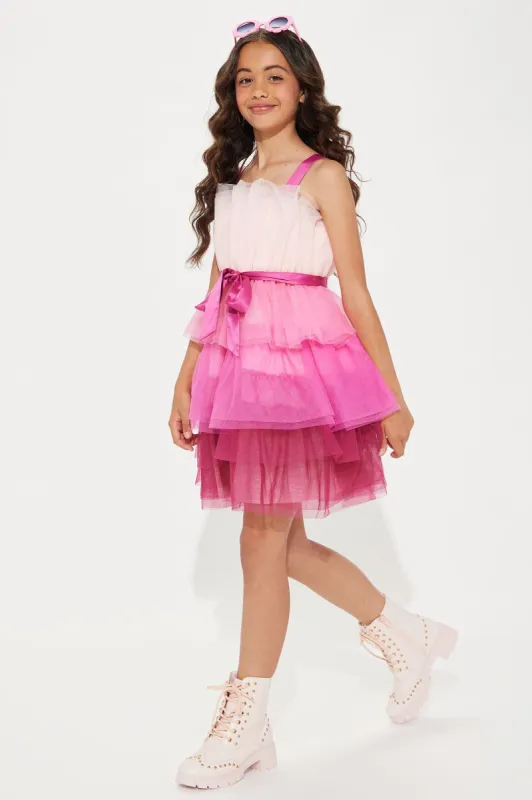 Mini Victoria Tulle Mini dress - Pink sold by Fashion Nova