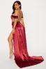 Unapologetic Satin Gown - Wine sold by Fashion Nova