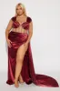 Unapologetic Satin Gown - Wine sold by Fashion Nova