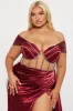 Unapologetic Satin Gown - Wine sold by Fashion Nova