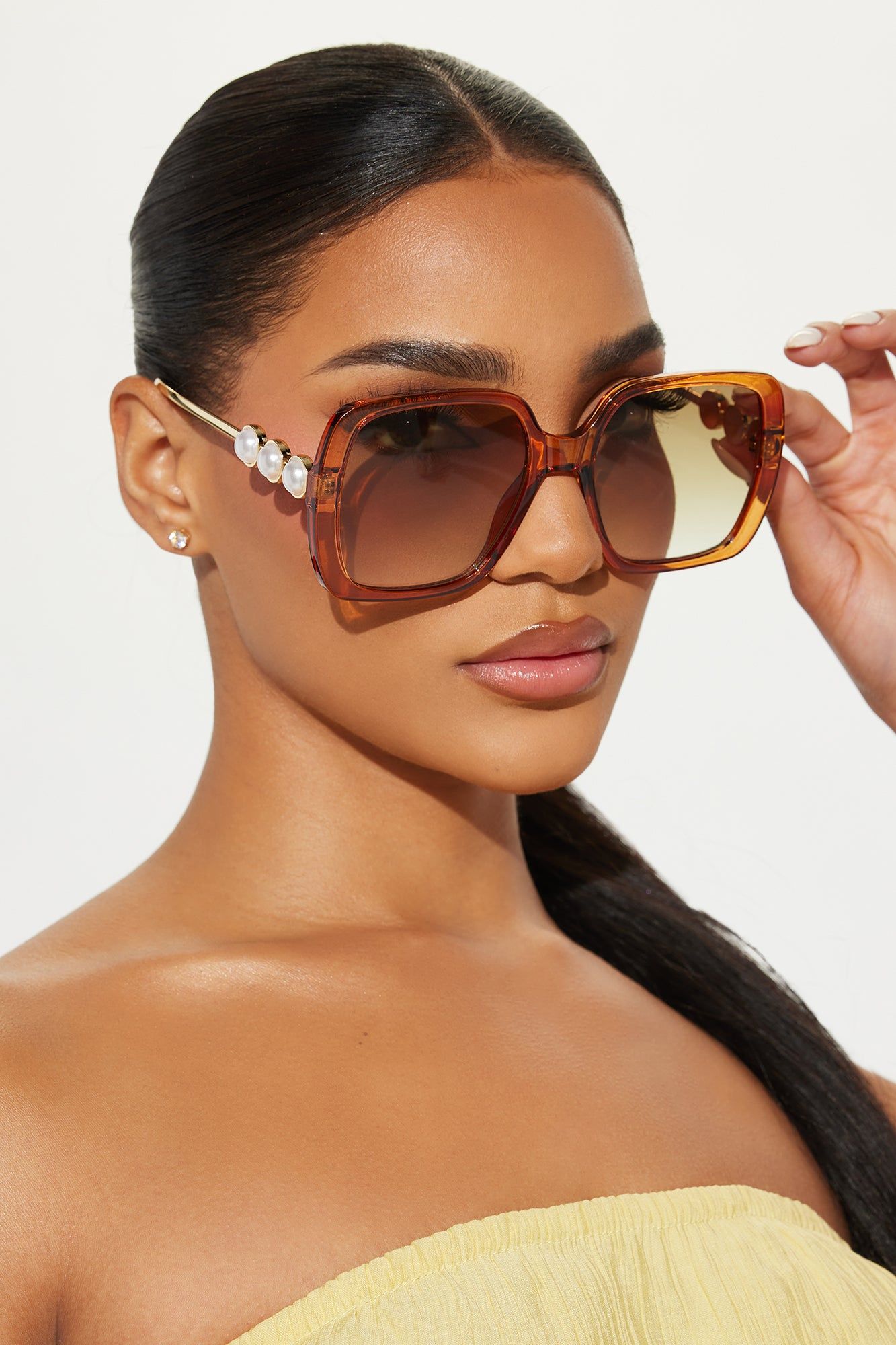 What I'm Doing Sunglasses - Orange sold by Fashion Nova