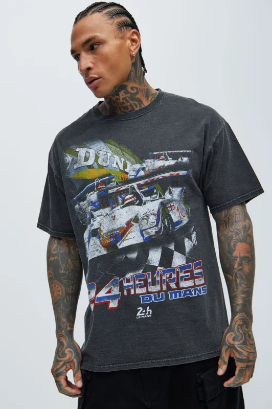 24 Heures Du Mans Short Sleeve Tee - Black sold by Fashion Nova