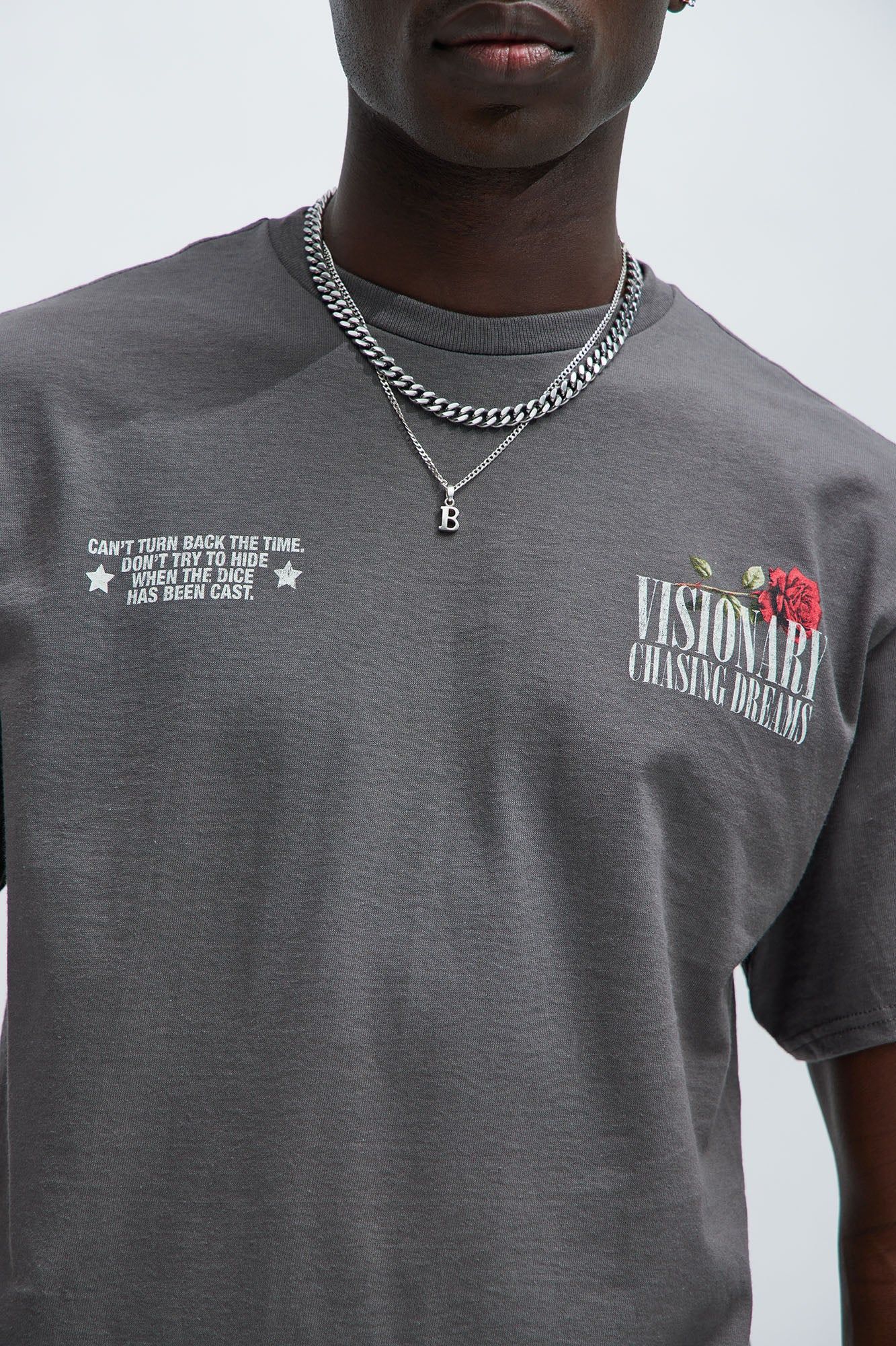 Visionary Chasing Dreams Short Sleeve Tee - Charcoal sold by Fashion Nova product image thumbnail 4