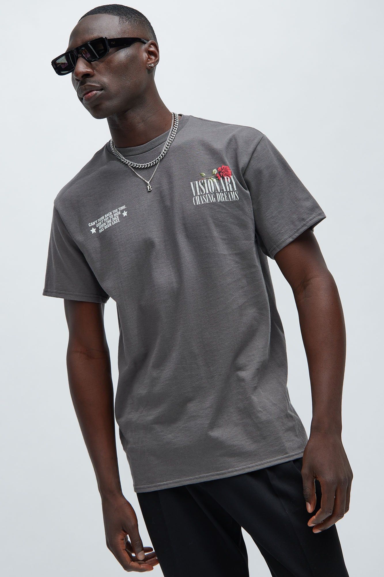 Visionary Chasing Dreams Short Sleeve Tee - Charcoal sold by Fashion Nova product image thumbnail 3