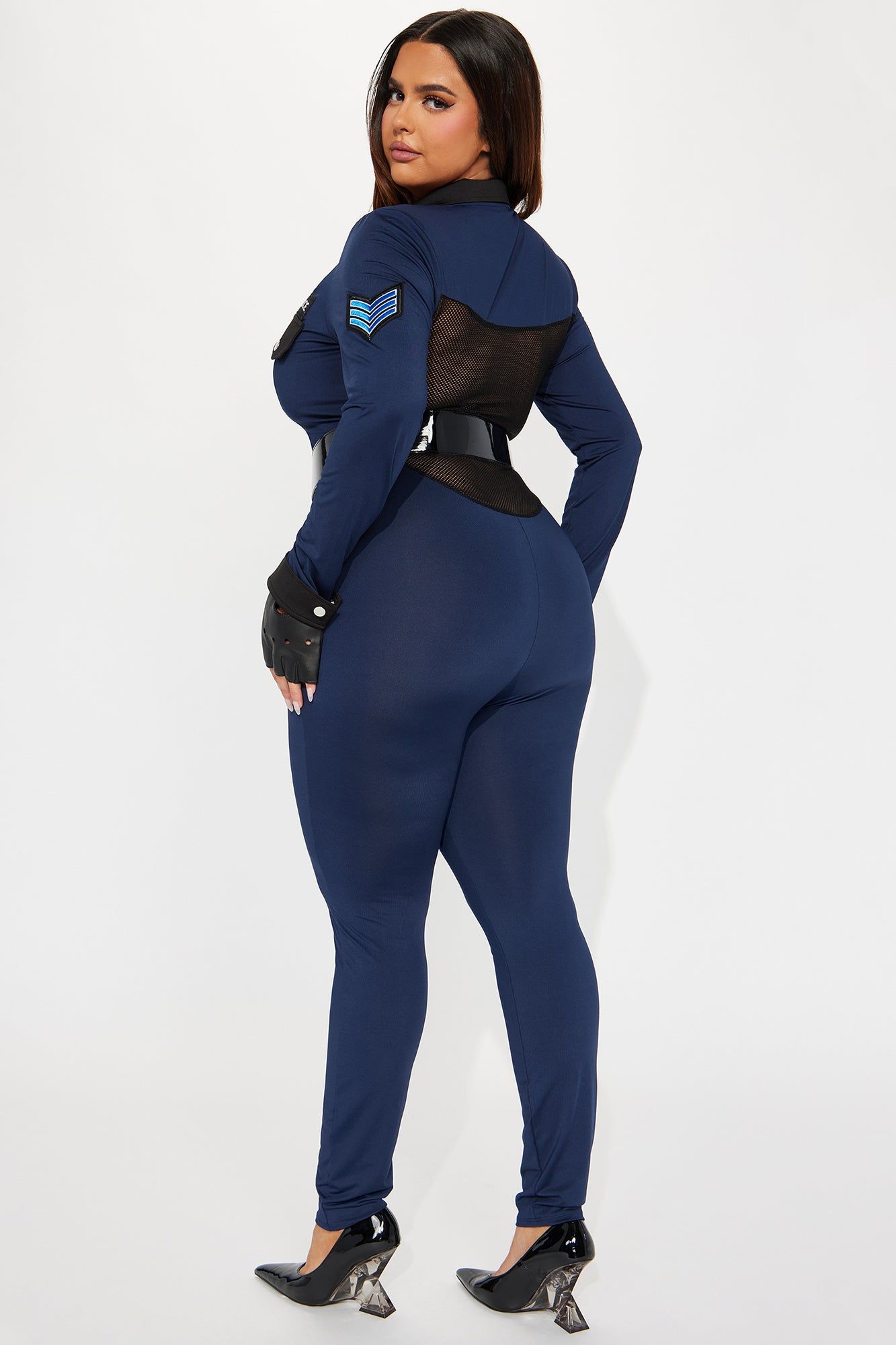 You Better Behave Jumpsuit 3 Piece Costume Set - Navy/combo sold by Fashion Nova product image thumbnail 9