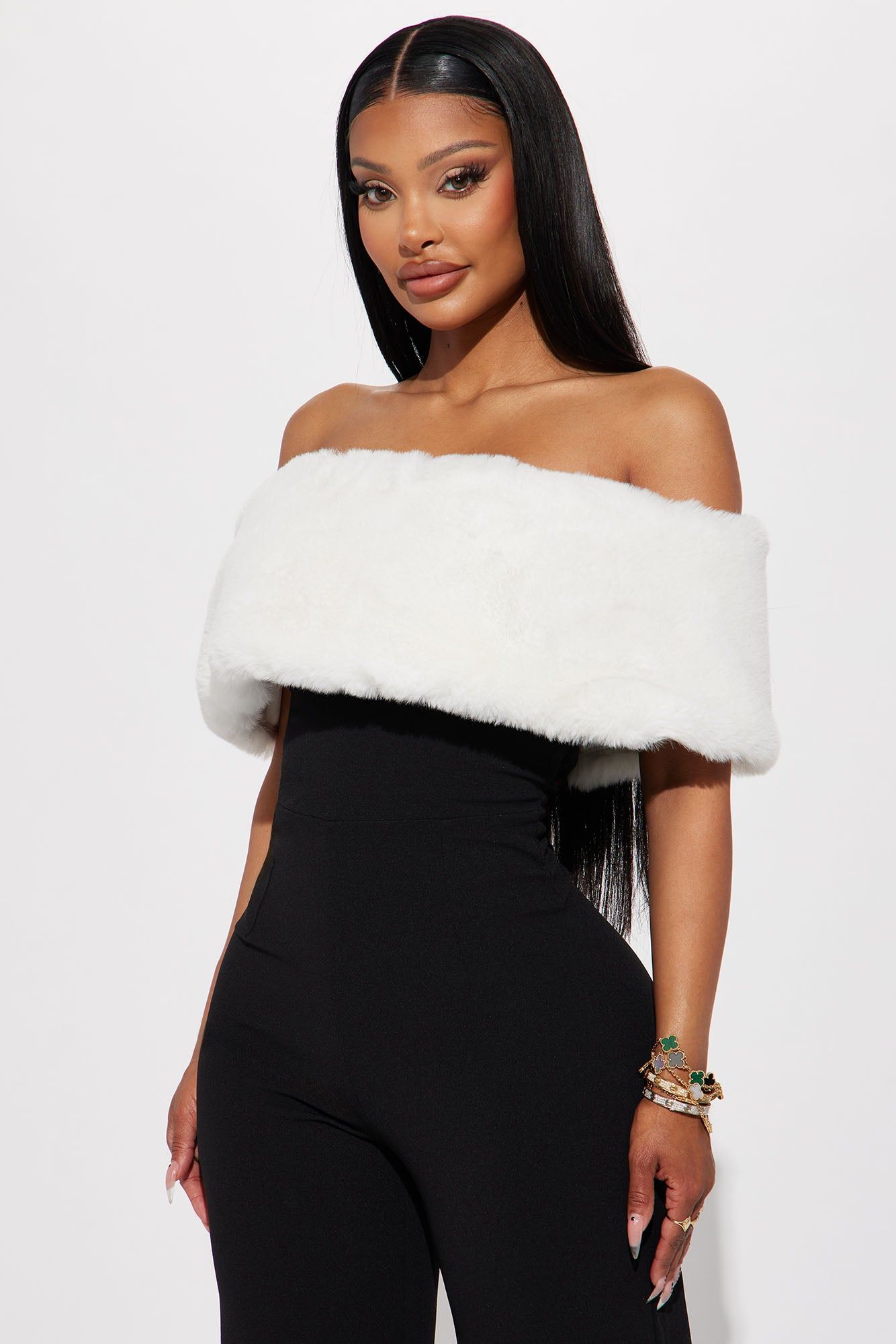 Moscow NIght's Jumpsuit - Black/White sold by Fashion Nova product image thumbnail 2