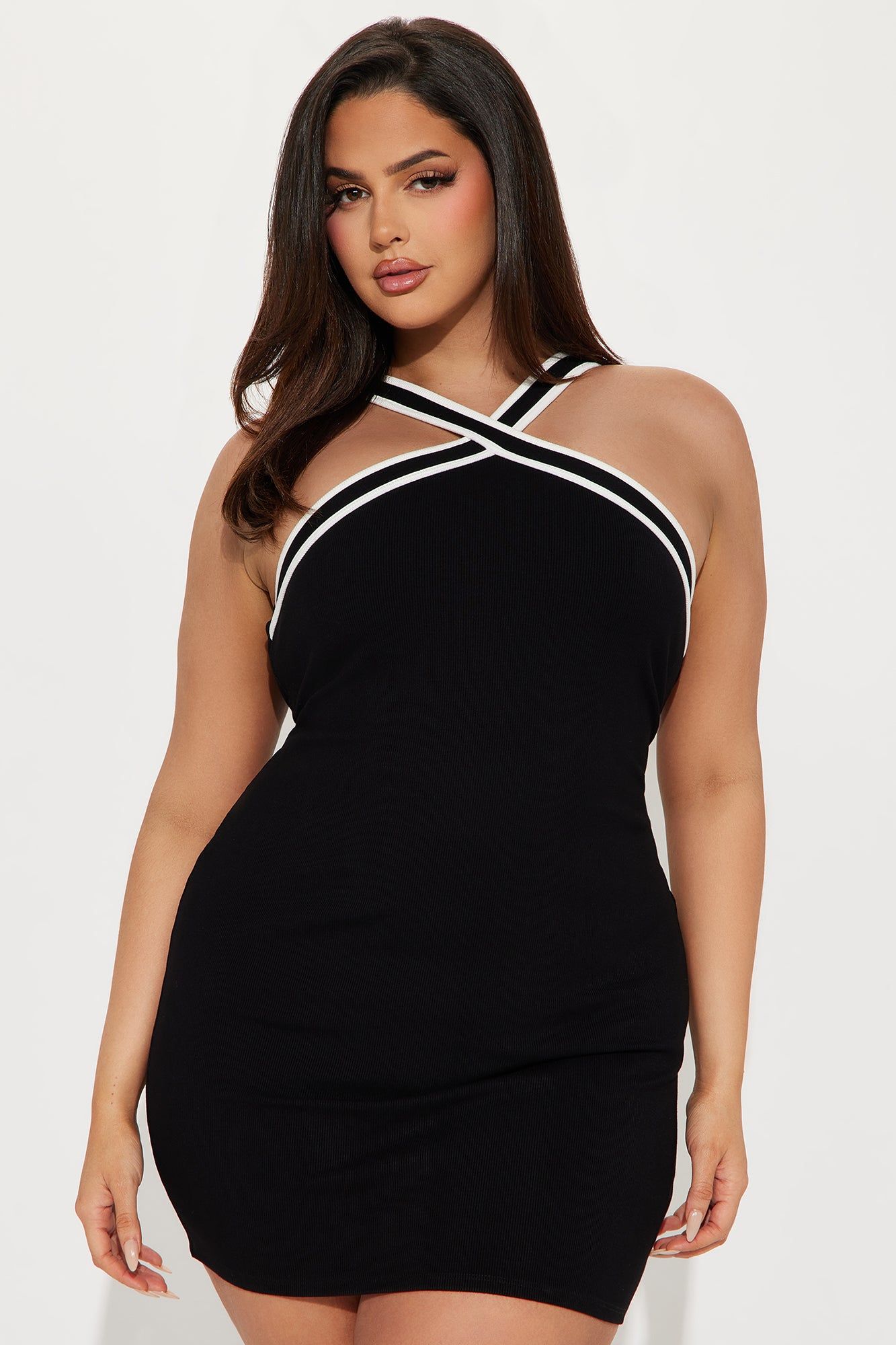 It Ain't Easy Ribbed Mini Dress - Black sold by Fashion Nova product image thumbnail 5