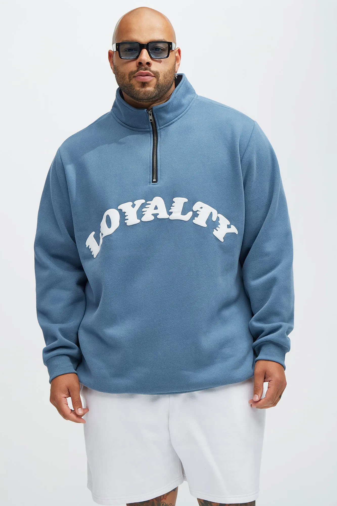 Loyalty Quarter Zip Sweatshirt - Blue sold by Fashion Nova product image thumbnail 5