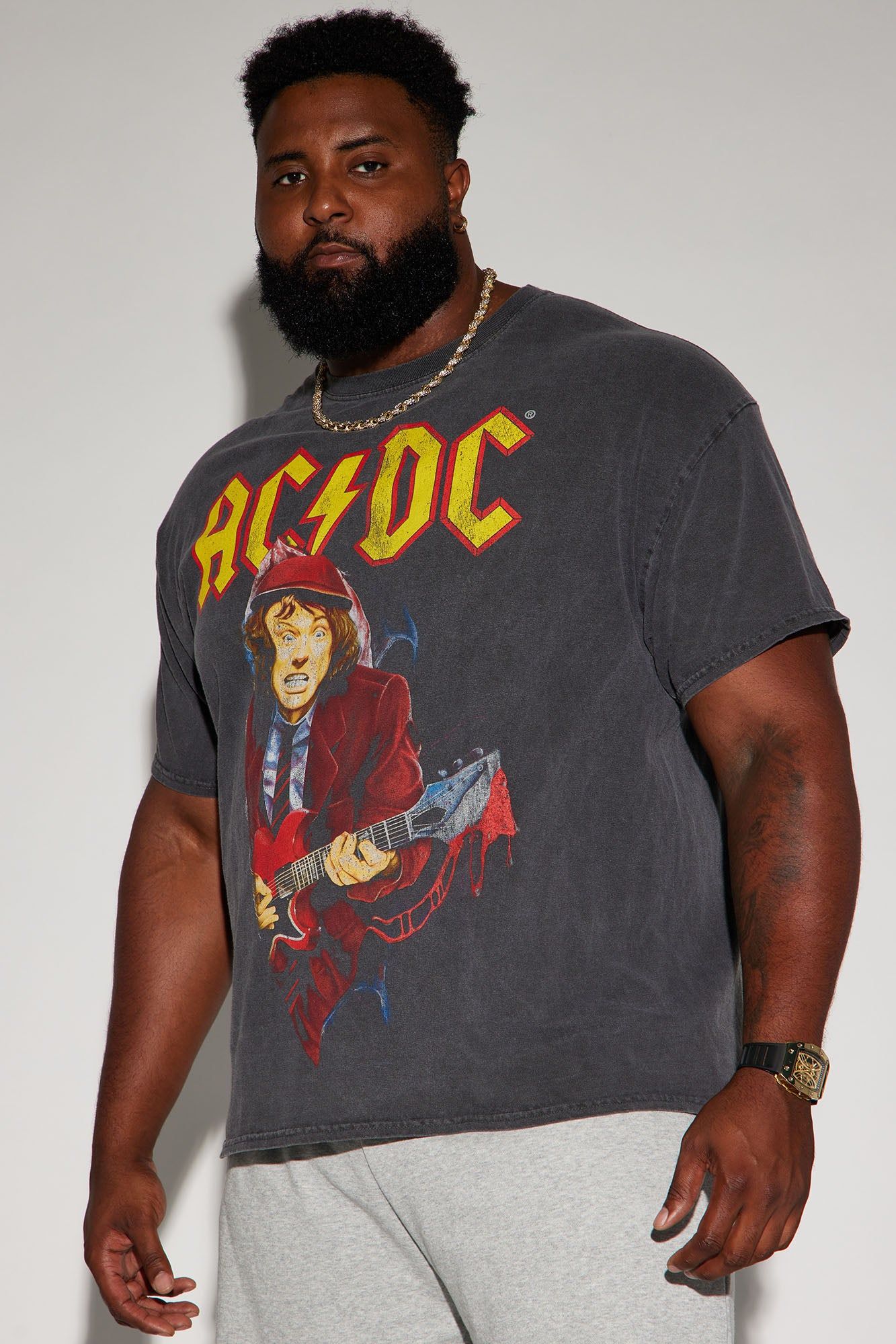 ACDC High Voltage Short Sleeve Tee - Black sold by Fashion Nova product image thumbnail 2