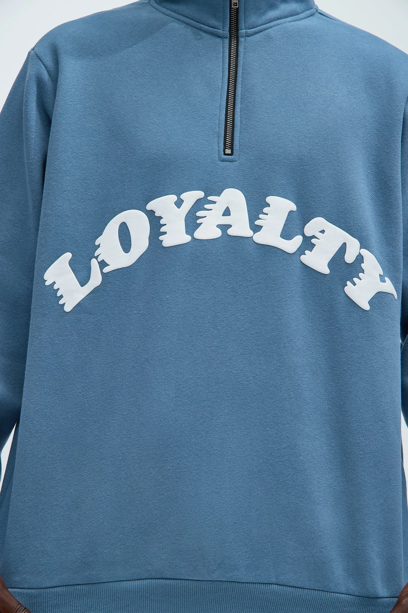 Loyalty Quarter Zip Sweatshirt - Blue sold by Fashion Nova product image thumbnail 2