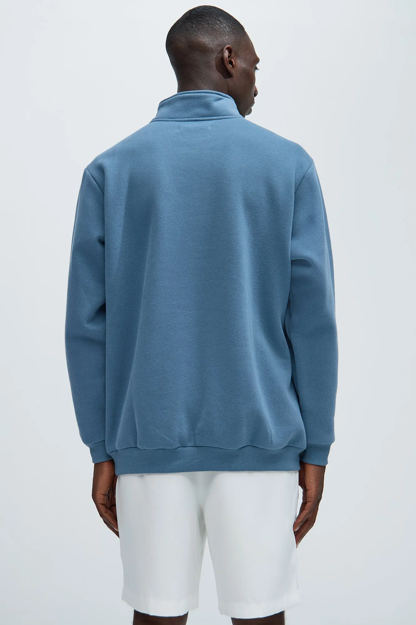 Loyalty Quarter Zip Sweatshirt - Blue sold by Fashion Nova product image thumbnail 4