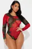 Bad Romance Mesh Bodysuit - Black/combo sold by Fashion Nova