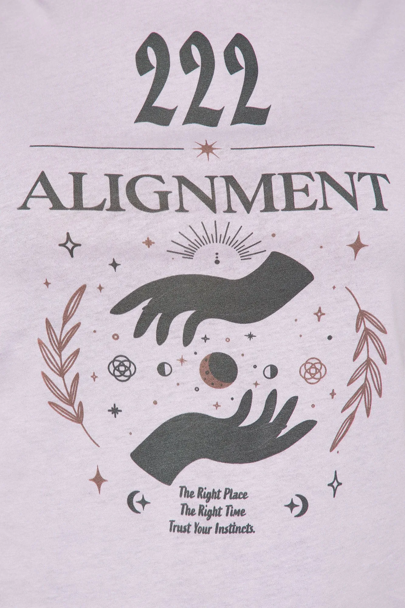 222 Energy & Alignment Tee - Lavender sold by Fashion Nova product image thumbnail 2