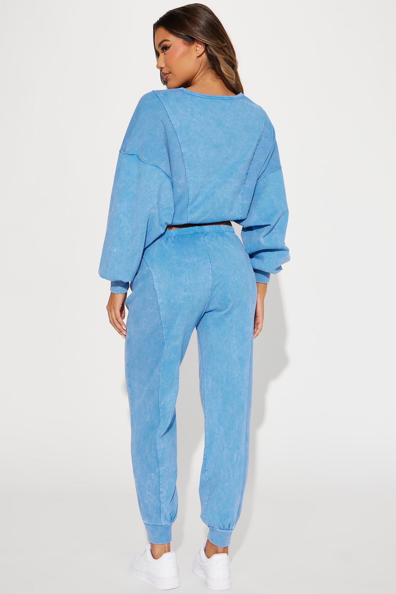 Paisley Washed Jogger Set - Blue sold by Fashion Nova product image thumbnail 3