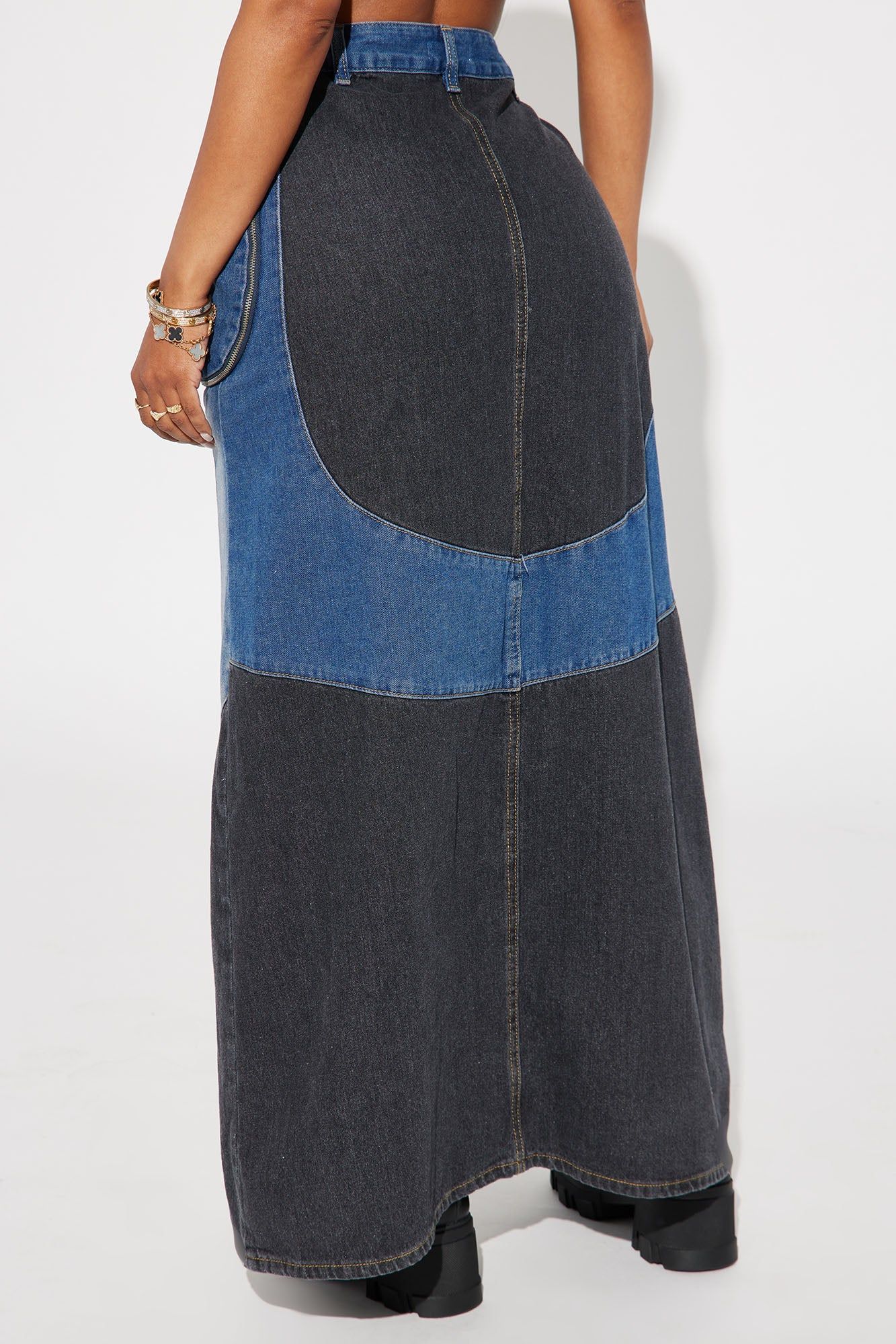 Cooler Than Cool Denim Maxi Skirt - Medium Wash sold by Fashion Nova product image thumbnail 3