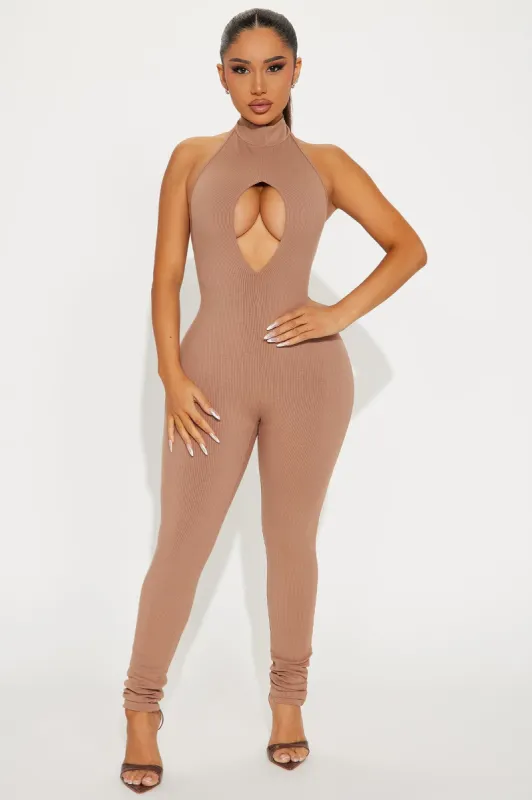 Jaylene Snatched Jumpsuit - Nude sold by Fashion Nova