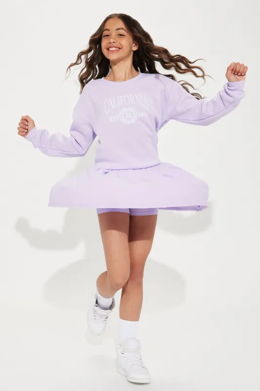 Mini Find Your Estate Skort Set - Lilac sold by Fashion Nova