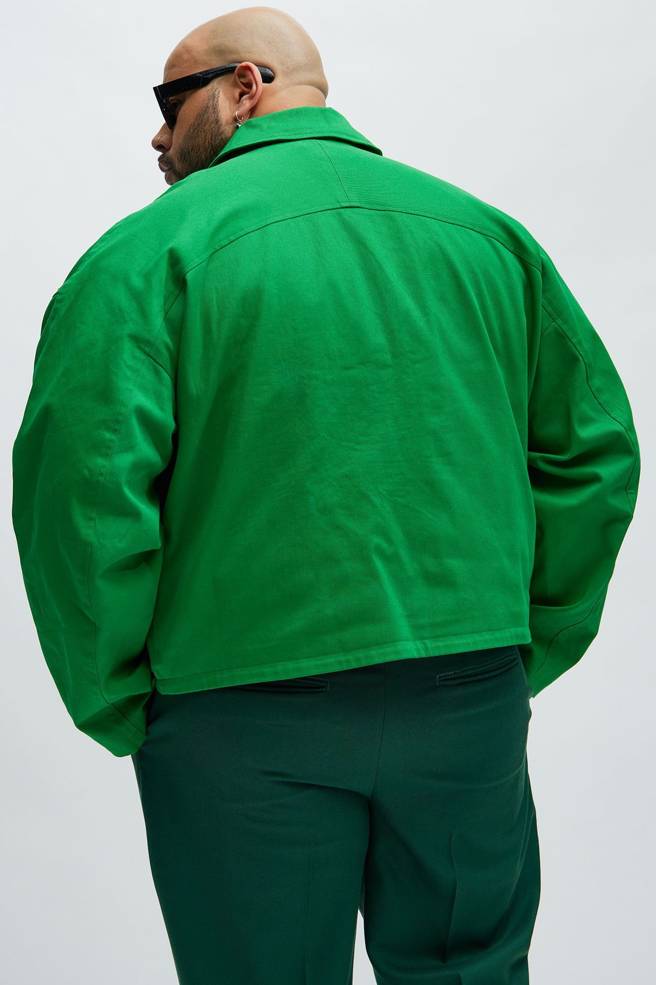 Bordeaux Cropped Chore Jacket - Green sold by Fashion Nova product image thumbnail 4