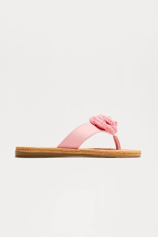 Final Rose Flip Flops - Pink sold by Fashion Nova