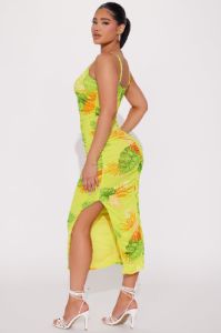 Resort Ready Mesh Maxi Dress - Lime sold by Fashion Nova