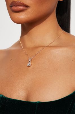 Tell Me More Necklace - Gold made by Fashion Nova