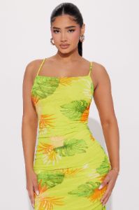 Resort Ready Mesh Maxi Dress - Lime sold by Fashion Nova