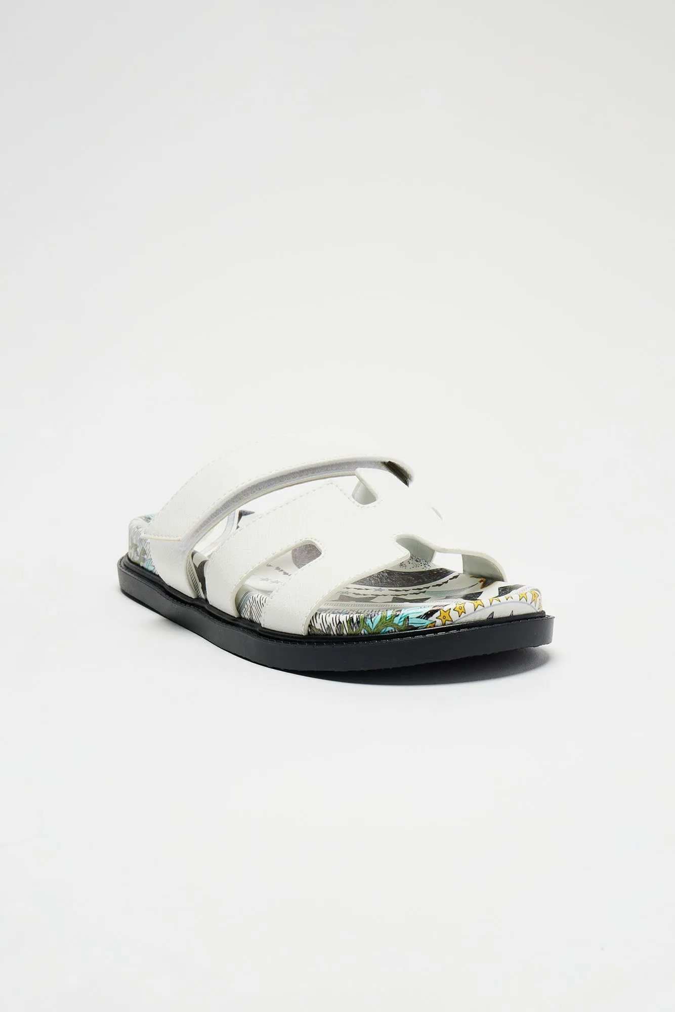 Keep It Low Key Slides - White sold by Fashion Nova product image thumbnail 5