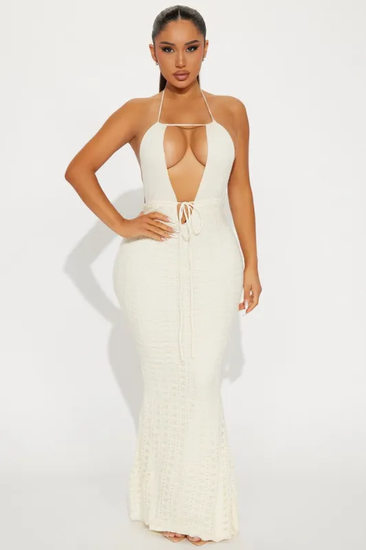 Susanna Crochet Maxi Dress - White sold by Fashion Nova