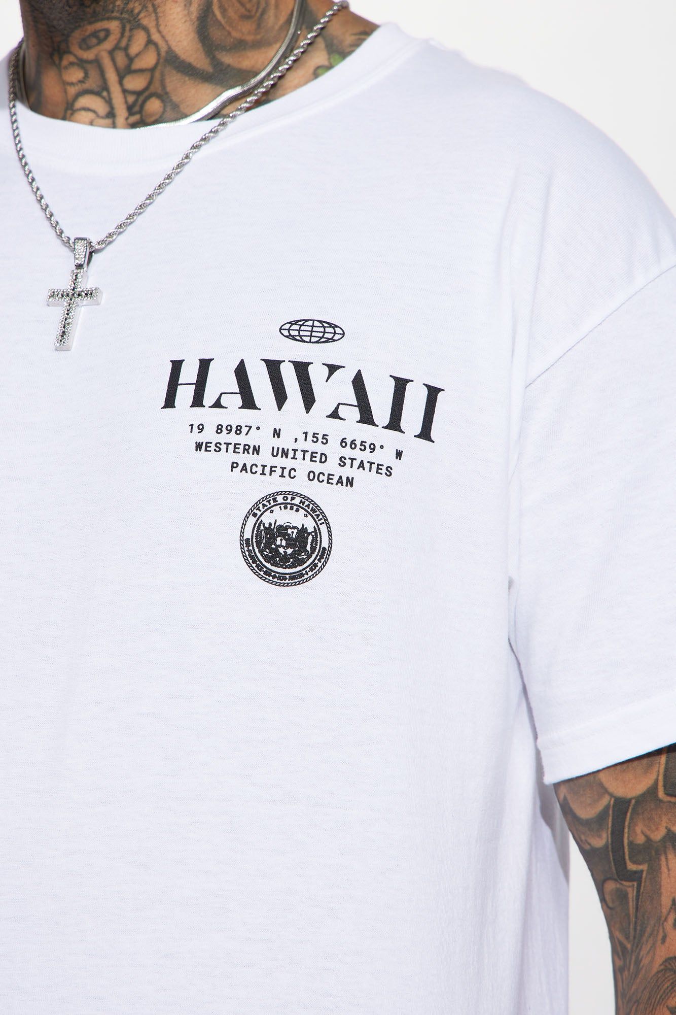 Hawaii Short Sleeve Tee - White sold by Fashion Nova product image thumbnail 3