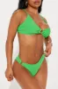 Touch Of Summer Bamboo Ring 2 Piece Bikini - Green sold by Fashion Nova