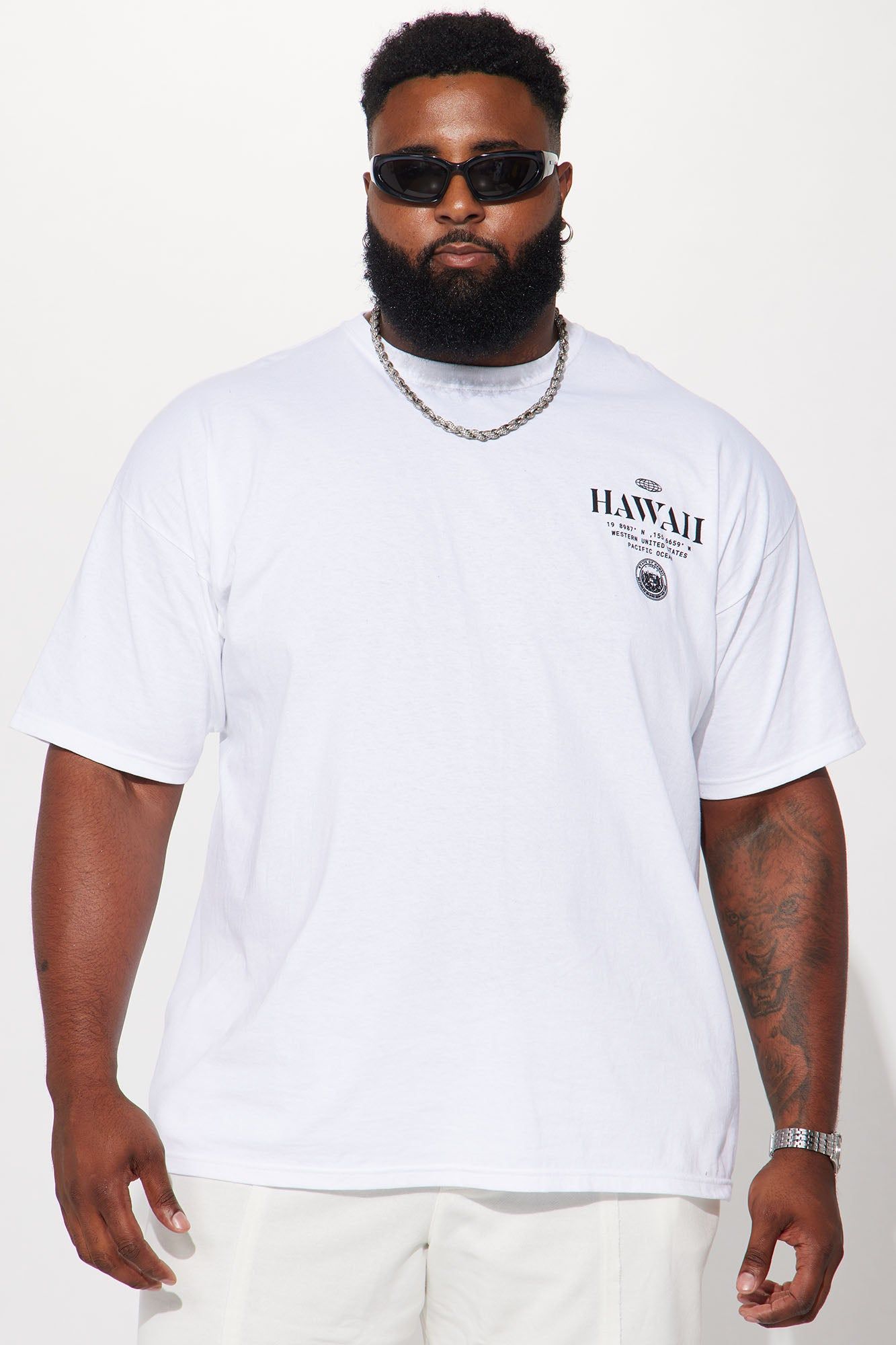 Hawaii Short Sleeve Tee - White sold by Fashion Nova product image thumbnail 8