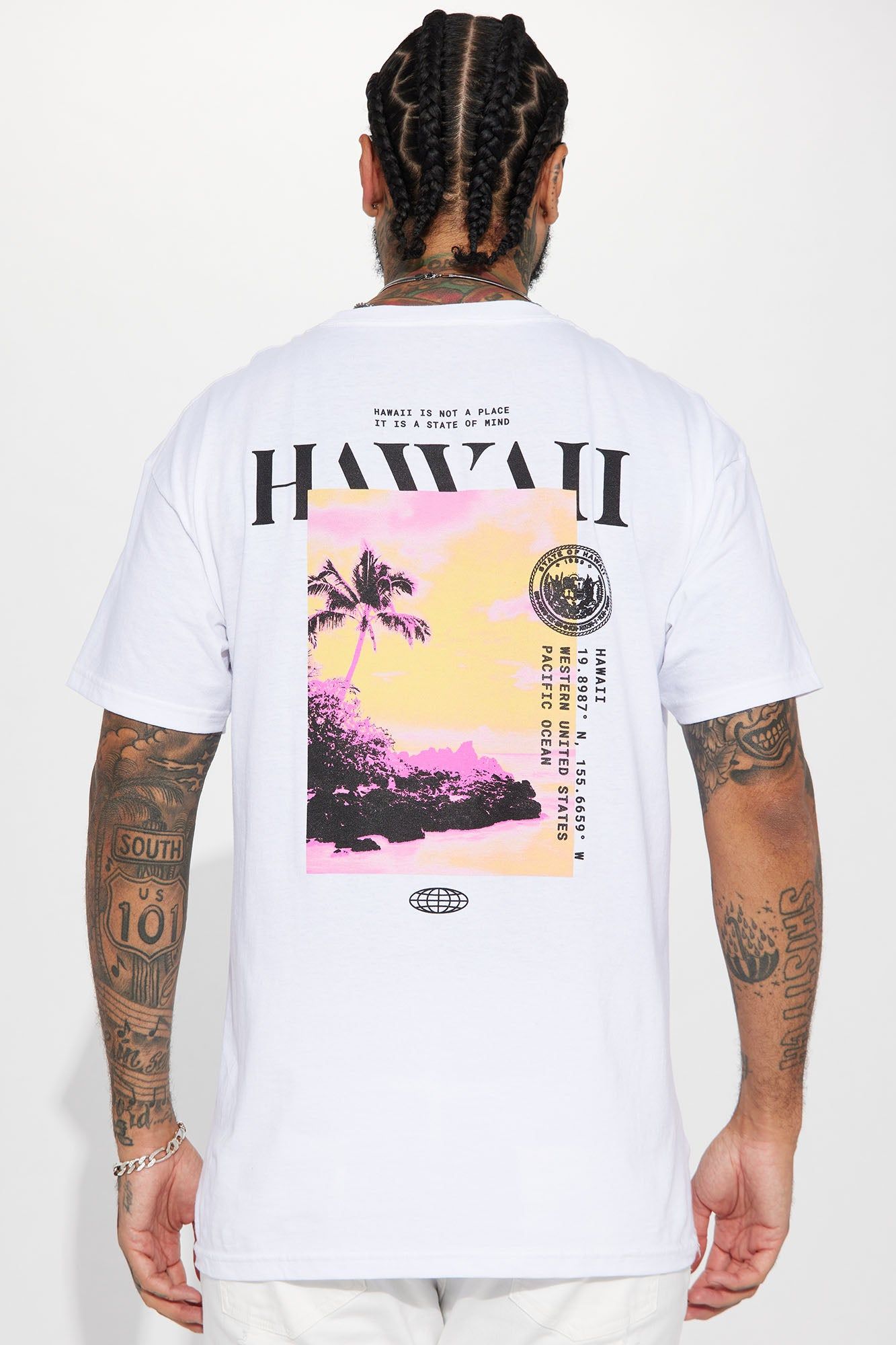 Hawaii Short Sleeve Tee - White sold by Fashion Nova product image thumbnail 5