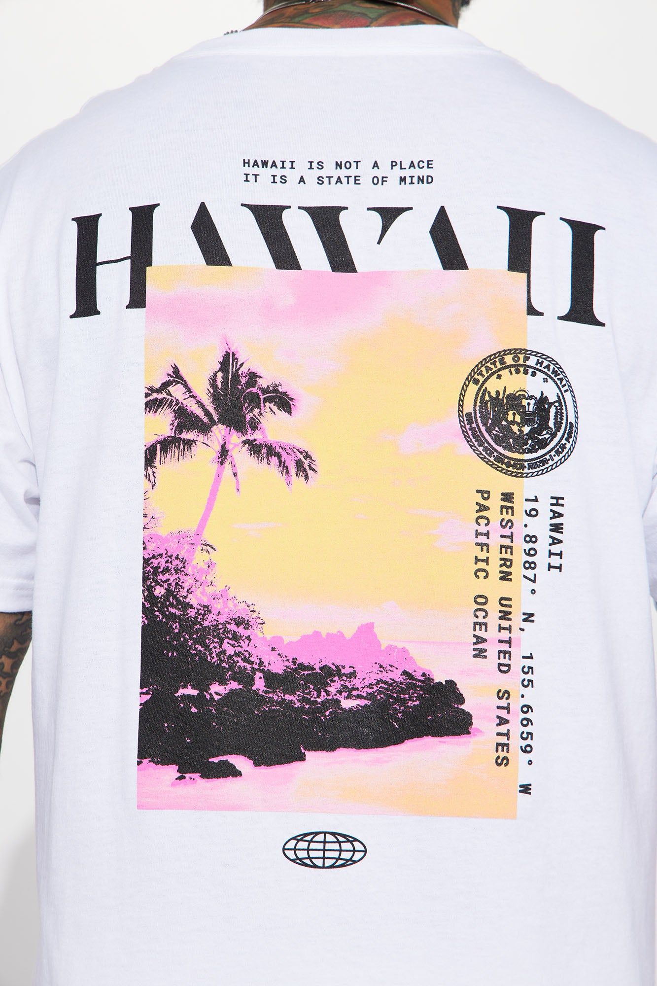 Hawaii Short Sleeve Tee - White sold by Fashion Nova product image thumbnail 6