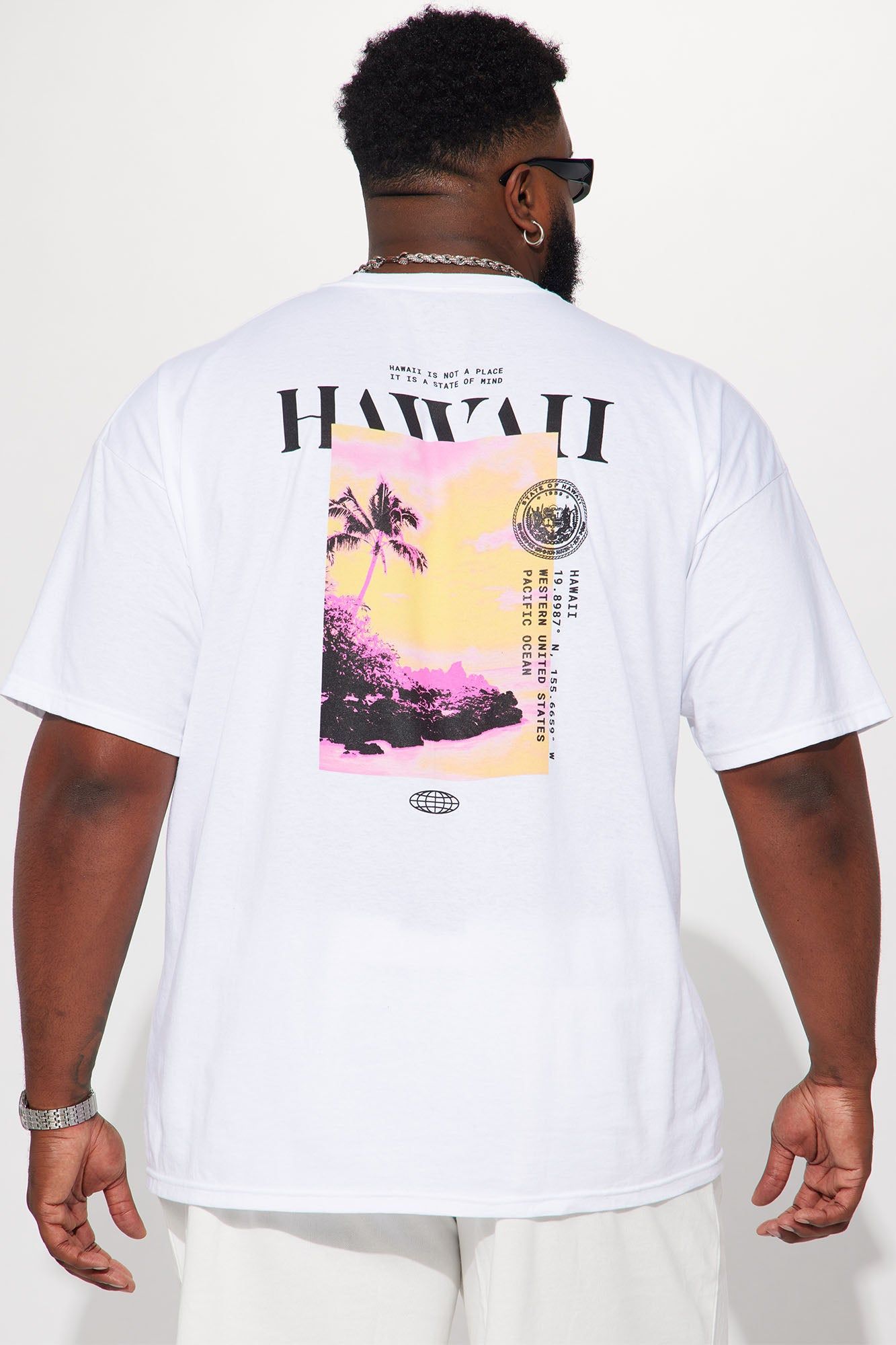 Hawaii Short Sleeve Tee - White sold by Fashion Nova product image thumbnail 2