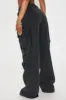 Nessa Washed Wide Leg Cargo Pant - Black sold by Fashion Nova